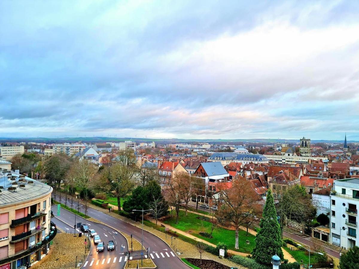 Le Perchoir, High-End & Panoramic View Apartment Troyes Luaran gambar
