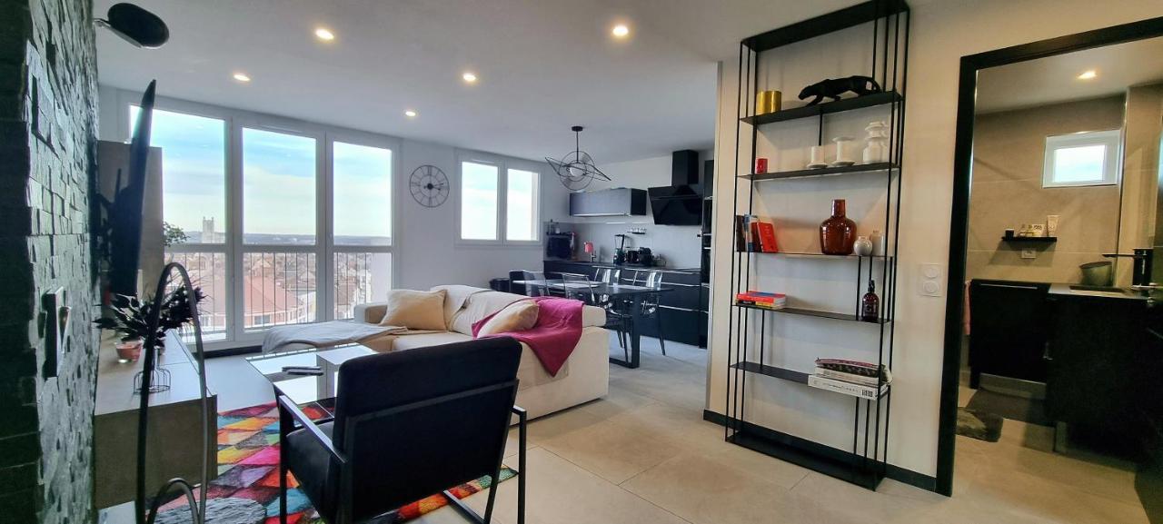 Le Perchoir, High-End & Panoramic View Apartment Troyes Luaran gambar
